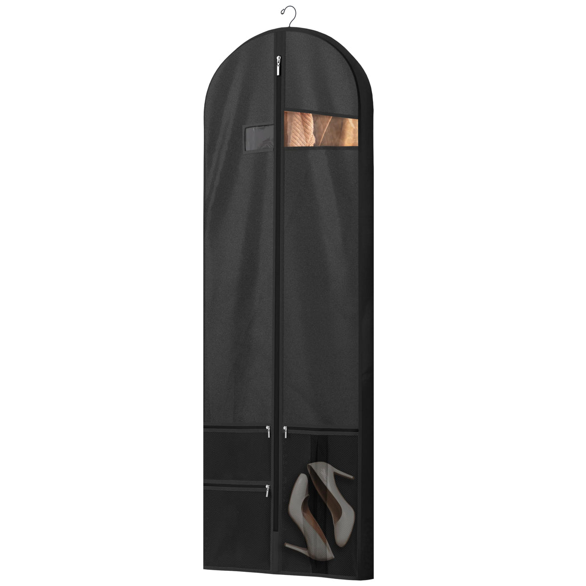 Lazebox Garment Bags for Travel and Closet Storage with Zipper, 65'' Long Dress Bag for Gowns Long