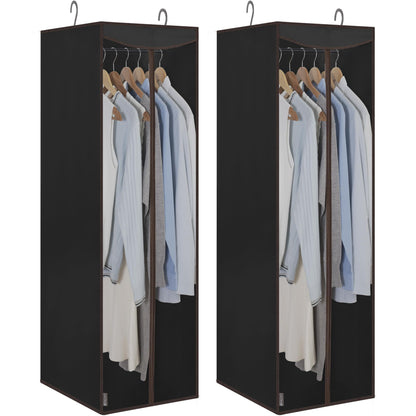STORAGE MANIAC Garment Bags for Hanging Clothes, 57-Inch, Beige, 2-Pack