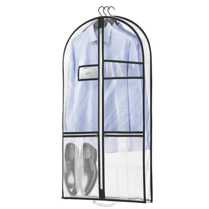Lazebox Garment Bags for Travel and Closet Storage with Zipper, 65'' Long Dress Bag for Gowns Long