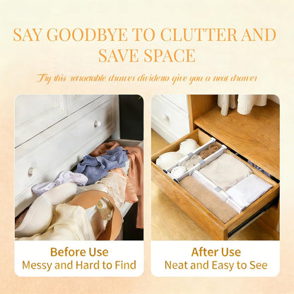 Adjustable Drawer Dividers, Storage Organizers, (2 Pack)