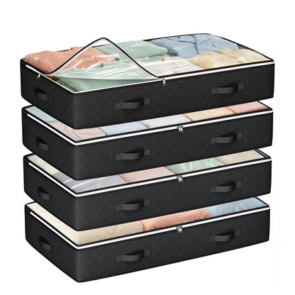 Budding Joy Under Bed Storage Containers, Storage Bins with Clear Lids