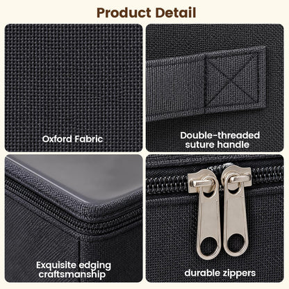 90L Under Bed Storage Bags, Black, 2 Pack