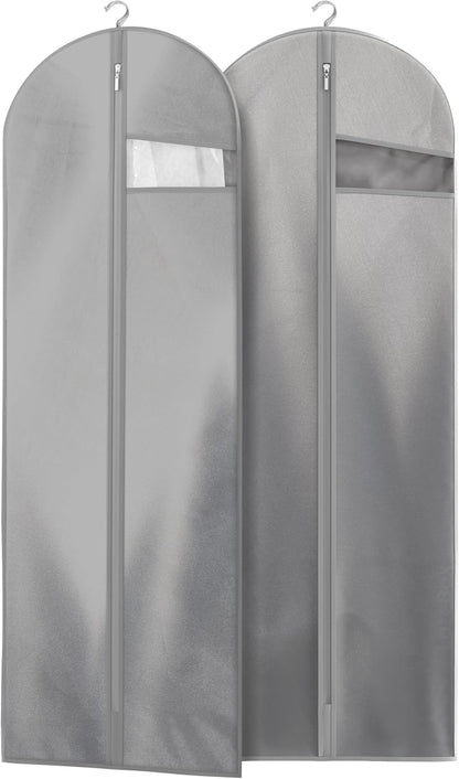 Lazebox Garment Bags for Travel and Closet Storage with Zipper, 65'' Long Dress Bag for Gowns Long