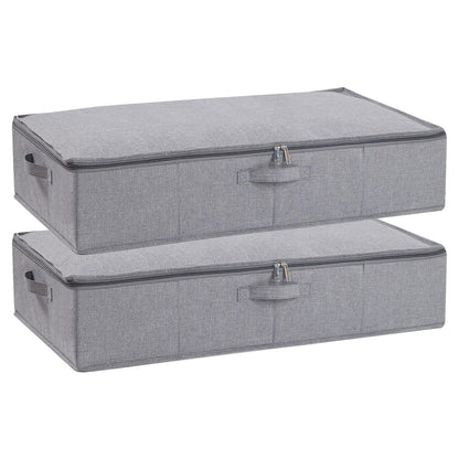 Underbed Storage Organizers,Beige,1 Pack,23.6x11.8x5.9 Inch