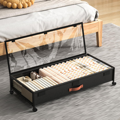 Eastherry Under Bed Storage with Wheels, 2 Pack 36" Extra Long Container