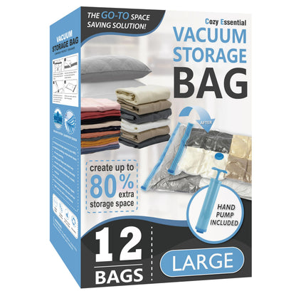Vacuum Storage Bags with Hand Pump, Vacuum Seal Space Saver Bags,20 Combo