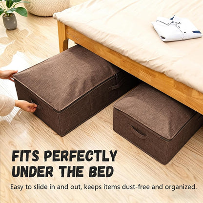 Large Lockable Toy Storage Box, Under Bed Discreet Toy Storage, Brown