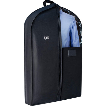 Luxury Storage Garment Bag for Long Coat, Fur, Mink, Gown, Vestment and Choir Robe | 60 Inch + 5 Inch Gusset Cover | Heavy Duty, Hanging, Breathable, Foldable Travel and Wardrobe Clothes Protector