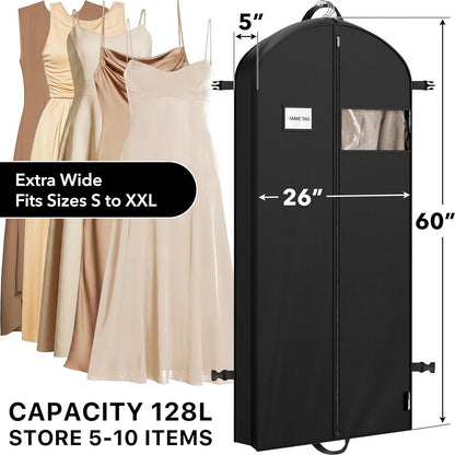 Simple Houseware 60" Travel Garment Bag, Heavy Duty Suit Bag