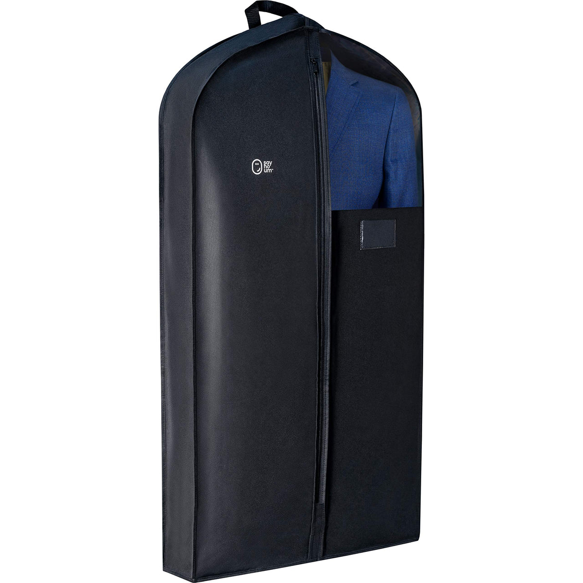 Luxury Storage Garment Bag for Long Coat, Fur, Mink, Gown, Vestment and Choir Robe | 60 Inch + 5 Inch Gusset Cover | Heavy Duty, Hanging, Breathable, Foldable Travel and Wardrobe Clothes Protector